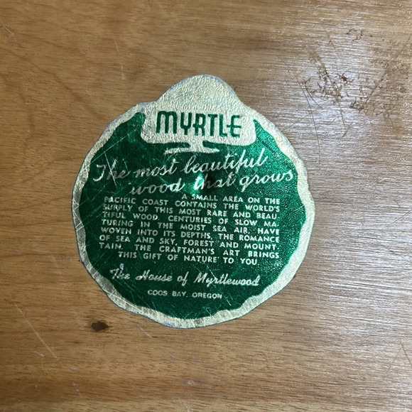 Oregon hand turned Myrtlewood serving bowl - Picture 2 of 5